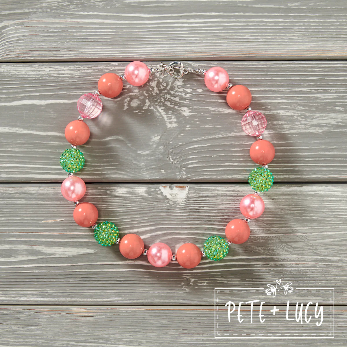 Strawberry Rainbows Chunky Necklace